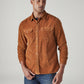 Men's Solid Relaxed Fit Corduroy Shirt - Front View