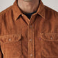 Men's Solid Relaxed Fit Corduroy Shirt - Detail View