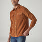 Men's Solid Relaxed Fit Corduroy Shirt - Side View