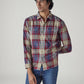Men's Checkered Relaxed Fit Shirt - Styleshot View