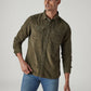 Men's Solid Relaxed Fit Corduroy Shirt - Styleshot View