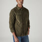 Men's Solid Relaxed Fit Corduroy Shirt - Side View