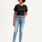Women's 312 Blue Straight Fit Mid Rise Jeans - Front View