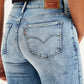 Women's 312 Blue Straight Fit Mid Rise Jeans - Detail View