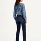 Women's 312 Navy Blue Straight Fit Mid Rise Jeans - Back View