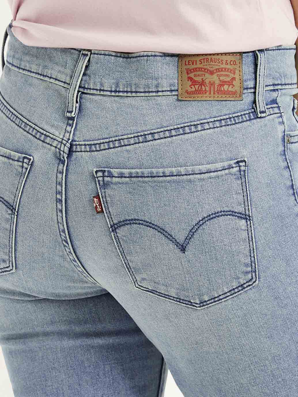 Women's 312 Light Blue Straight Fit Mid Rise Jeans - Detail View