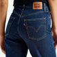 Women's High Rise Ribcage Straight Blue Jeans