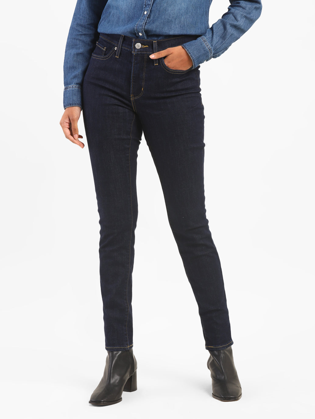 Women's 311 Blue Skinny Fit Mid Rise Jeans