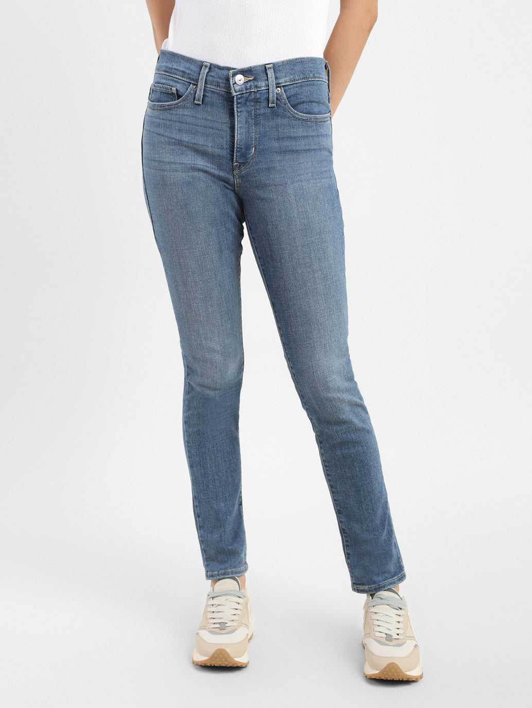 Women's 311 Blue Skinny Fit Mid Rise Jeans