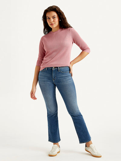 levi's Women's 315 Blue Flared Fit High Rise Jeans-picture-10