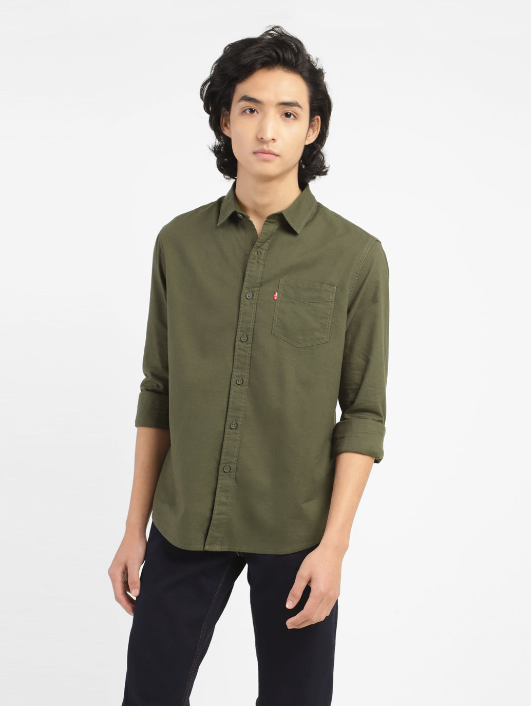 Men's Solid Regular Fit Shirt