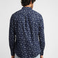 Men's Floral Print Spread Collar Shirt