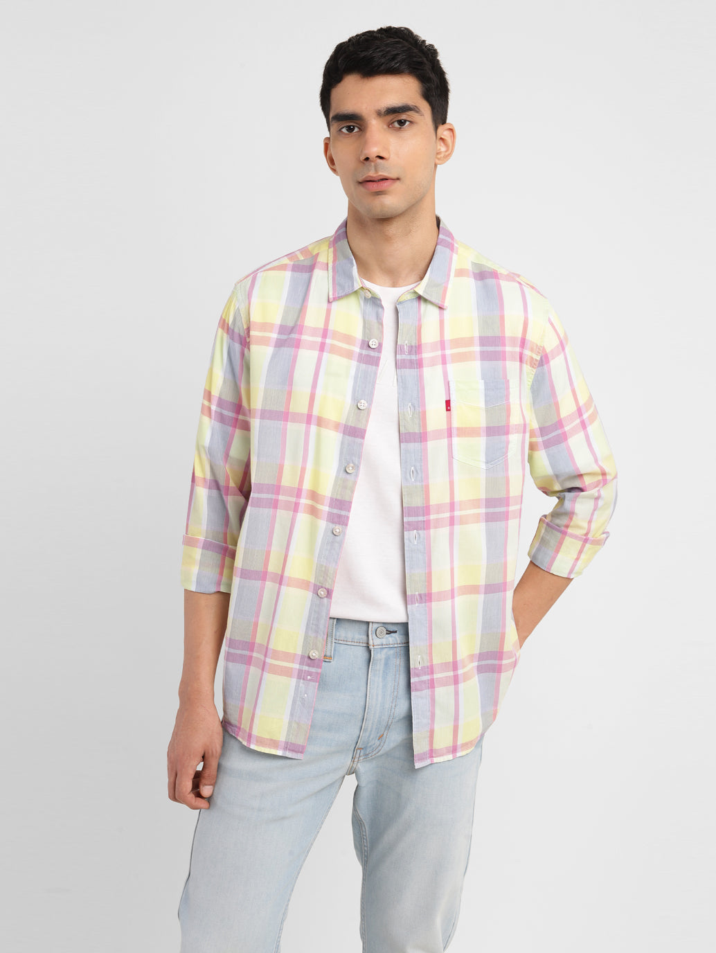 Men's Checkered Slim Fit Shirt