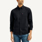 Men's Solid Slim Fit Shirt - Front View
