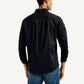 Men's Solid Slim Fit Shirt - Back View