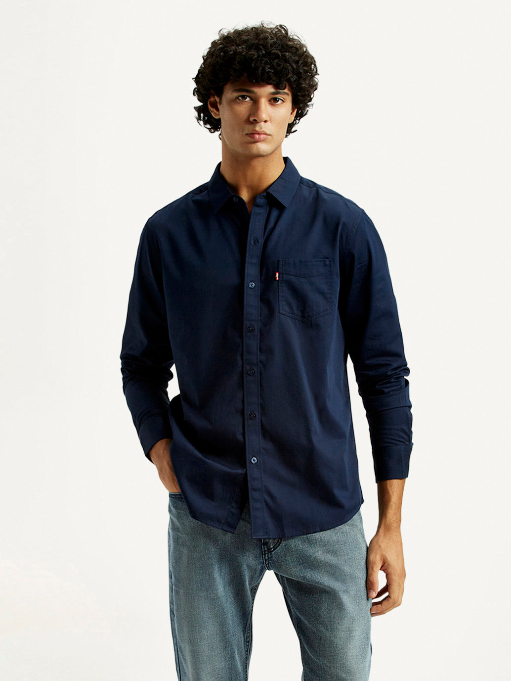 Men's Solid Slim Fit Shirt - Styleshot View