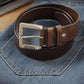 Men's Brown Textured Belt - 21b3e1f3-3169-4ab1-9b22-31a21aa9ed521744178287854-Levis-Men-Textured-Leather-Belt-9491744178287581-1 View