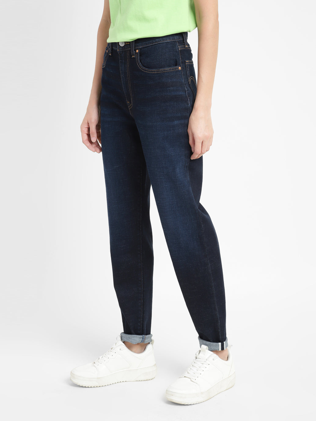 Women's High Rise Straight Fit Jeans