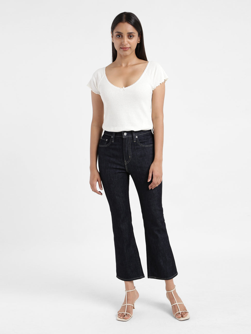 Women's 725 Blue Bootcut Fit High Rise Jeans