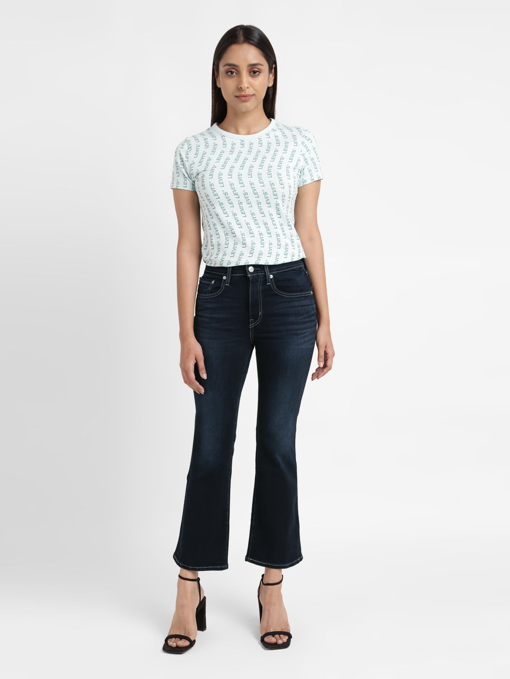 Women's 725 Black Bootcut Fit High Rise Jeans