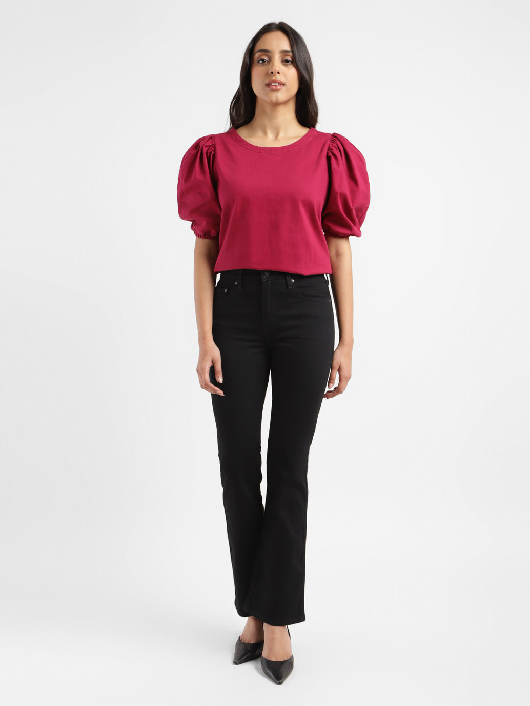 Women's 725 Black Bootcut Fit High Rise Jeans