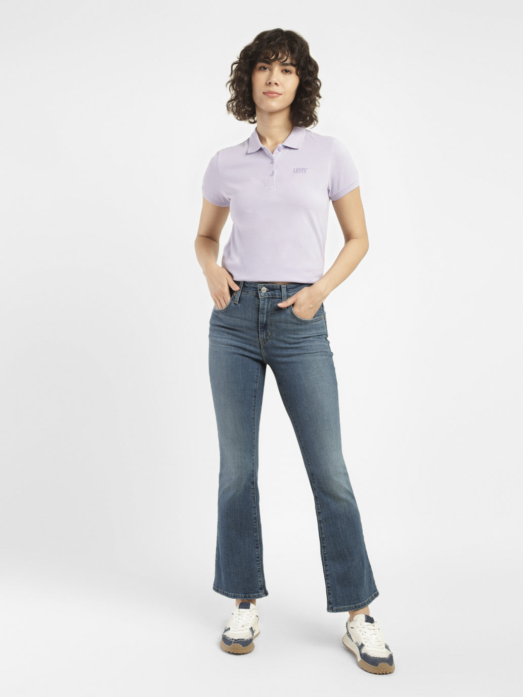 Women's 725 Blue Bootcut Fit High Rise Jeans