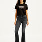 Women's High Rise 725 Slim Bootcut Fit Black Jeans