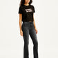 Women's High Rise 725 Slim Bootcut Fit Black Jeans