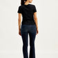 Women's 725 Navy Blue Flared Fit High Rise Jeans - f4bc7994-9170-4f2f-b5f3-16d964a1e6a6 View