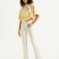 Women's High Rise 725 Slim Bootcut Fit White Jeans