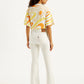 Women's High Rise 725 Slim Bootcut Fit White Jeans