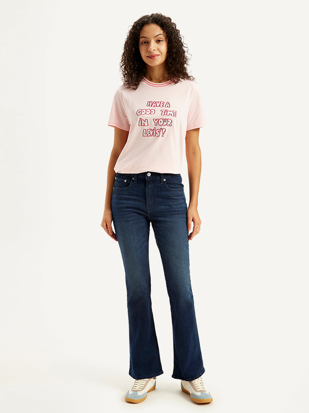 Women's 725 Blue Bootcut Fit High Rise Jeans