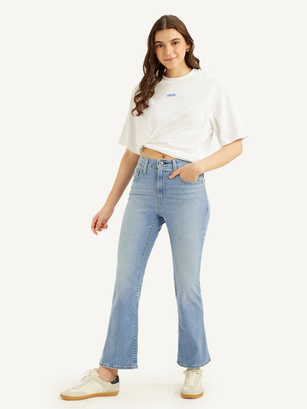 Women's 725 Blue Bootcut Fit High Rise Jeans