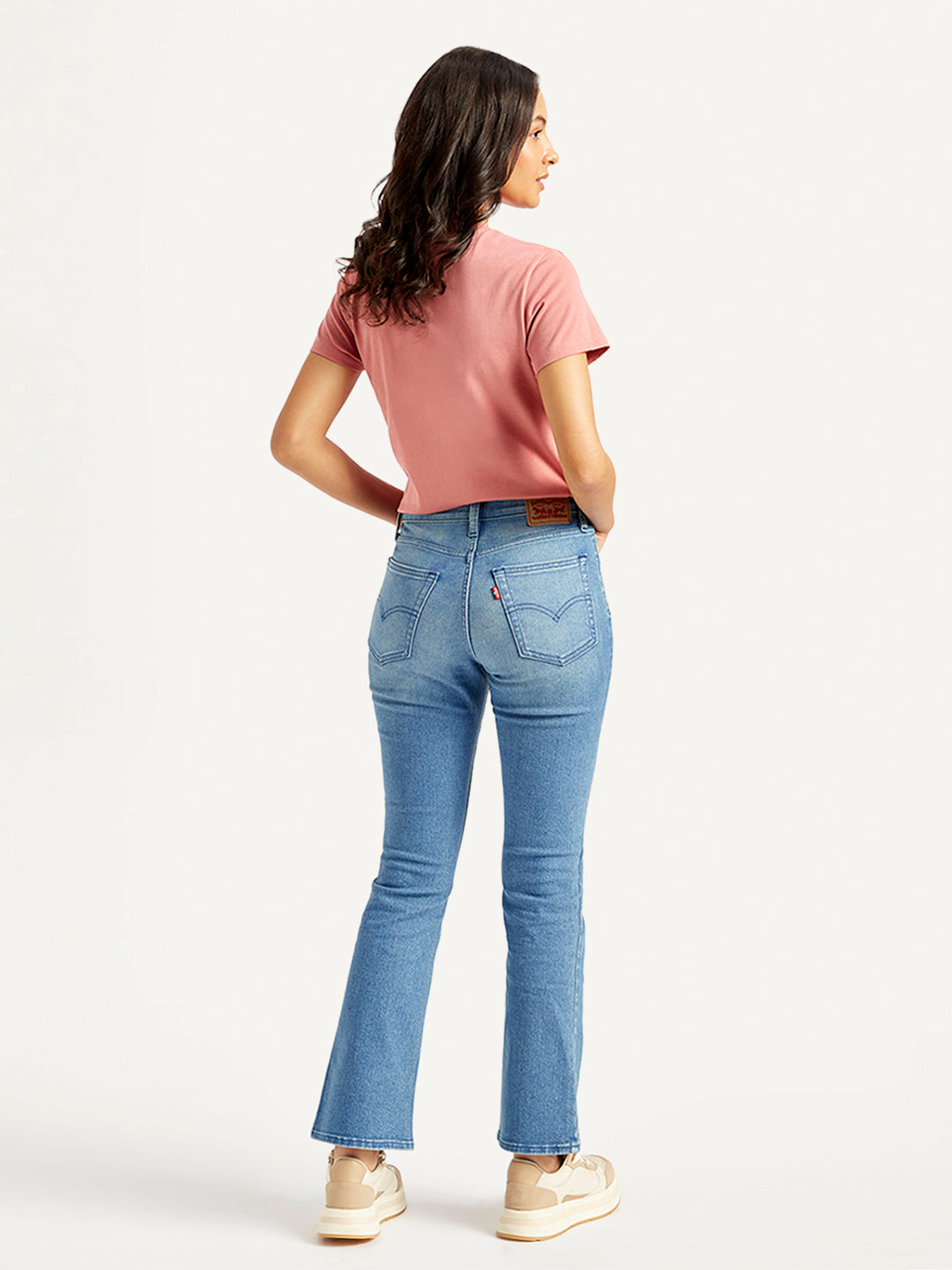 Women's High Rise 725 Slim Bootcut Fit Blue Jeans