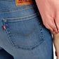 Women's 725 Med Indigo Flared Fit High Rise Jeans - Detail View