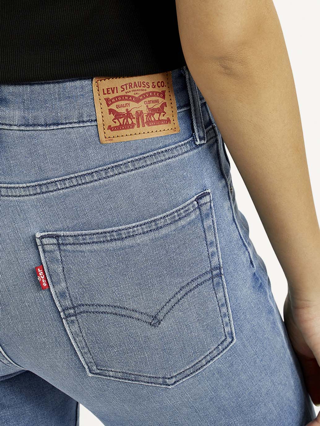 Women's 725 Med Indigo Bootcut Fit High Rise Jeans - Detail View