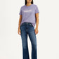 Women's 725 Blue Flared Fit High Rise Jeans - Styleshot View