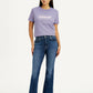 Women's 725 Blue Flared Fit High Rise Jeans - Front View