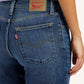 Women's 725 Blue Flared Fit High Rise Jeans - Detail View
