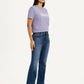 Women's 725 Blue Flared Fit High Rise Jeans - Side View
