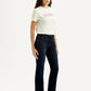 Women's 725 Navy Flared Fit High Rise Jeans - Side View