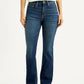 Women's 725 Dark Indigo Bootcut Fit High Rise Jeans - Front View