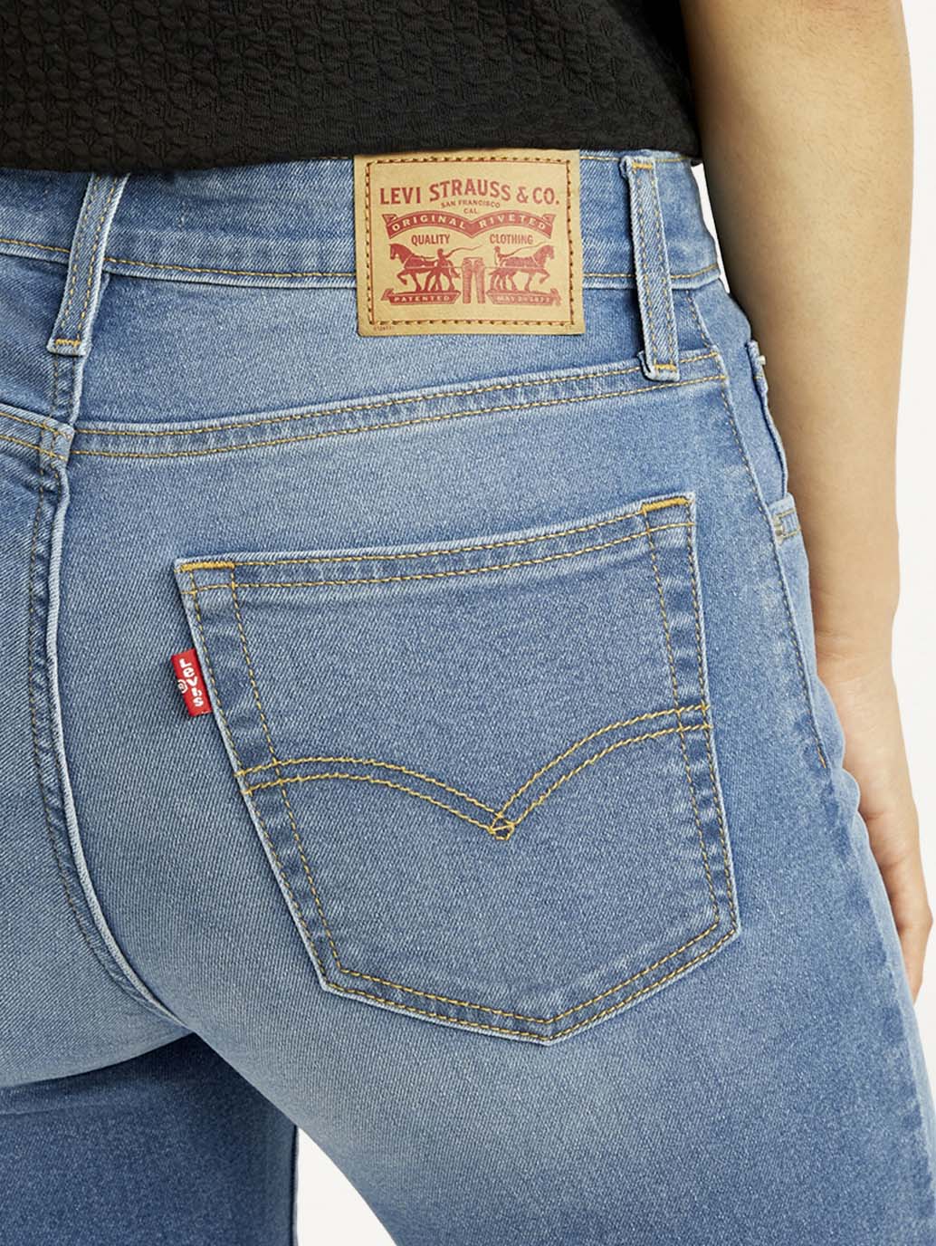 Women's 725 Med Indigo Bootcut Fit High Rise Jeans - Detail View