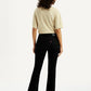 Women's 725 Black Flared Fit High Rise Jeans - Back View