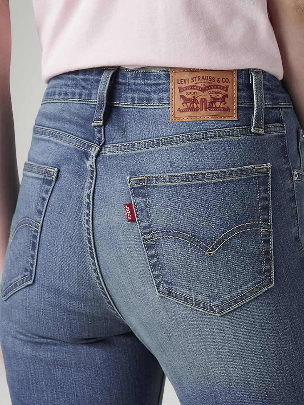 Women's 725 Med Indigo Bootcut Fit High Rise Jeans - 20 View