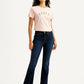Women's 725 Navy Flared Fit High Rise Jeans - Front View