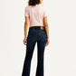 Women's 725 Navy Flared Fit High Rise Jeans - Back View