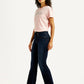 Women's 725 Navy Flared Fit High Rise Jeans - Side View