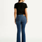 Women's 725 Blue Bootcut Fit High Rise Jeans - Back View