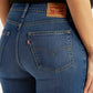 Women's 725 Blue Bootcut Fit High Rise Jeans - Detail View